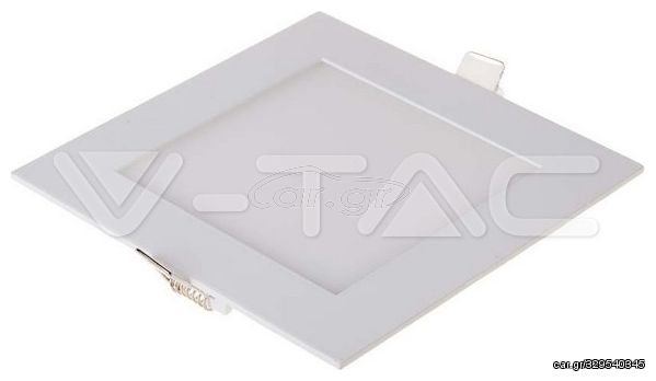 V-TAC LED Πάνελ Premium 12W Downlight Square 3000K