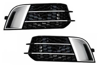 Πλαϊνές γρίλιες καλύμματα προβολέων ομίχλης κατάλληλα για Audi A1 8X (2010-2015) RS1 Design 