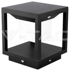 V-TAC LED ηλιακό φωτιστικό κήπου 2W IP65 θερμό λευκό 3000K με μαύρο σώμα