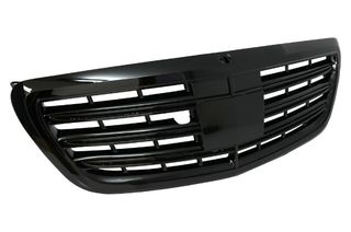 Μπροστινή μάσκα κατάλληλη για Mercedes S-Class W222 (2014-08.2020) S63 S65 Design Piano Black