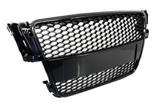 Μπροστινή μάσκα χωρίς σήμα κατάλληλη για Audi A5 8T (2007-2011) RS Design Piano Black