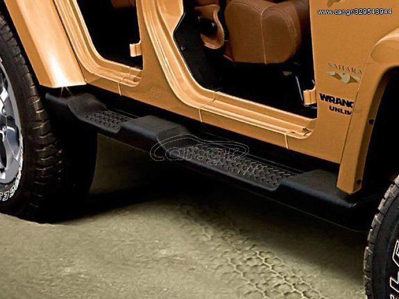 Side steps Πλαϊνά σκαλοπάτια κατάλληλα για Jeep Wrangler Rubicon JK (2007-2017) 4 Doors Retro Design