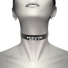 COQUETTE CHIC DESIRE HAND CRAFTED CHOKER VEGAN LEATHER - SEXY