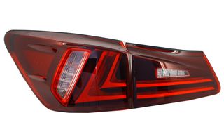Πίσω φώτα Full LED κατάλληλα για Lexus IS XE20 (2006-2012) Light Bar Facelift New XE30 Red Clear