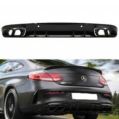Πίσω διαχύτης  για Mercedes C-Class Coupe (2014-2019) C63 Edition 1 Design Μαύρο
