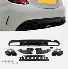 Διαχύτης πίσω για Mercedes C-Class W205 S205 (2014-2020) C63S Design