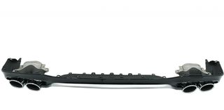 Diffuser άκρες εξάτμισης  για Mercedes E-Class W213 (2016-up) E53 Design Silver Edition-thumb-1