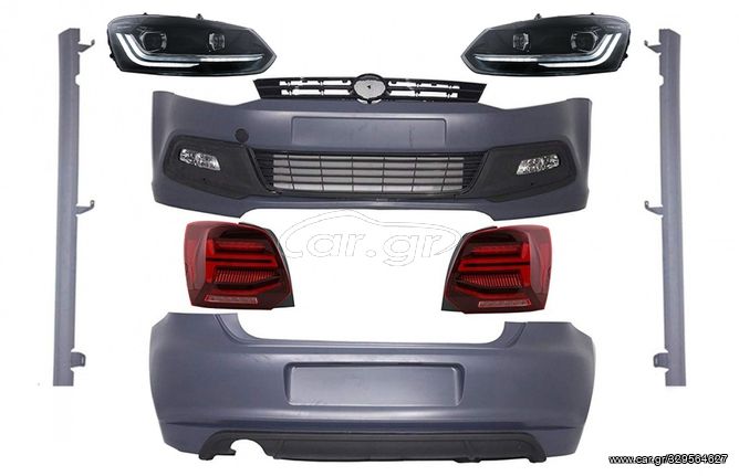 Body kit VW Polo 6R (2009-up) R-Line Design with Headlights and Taillights Full LED 