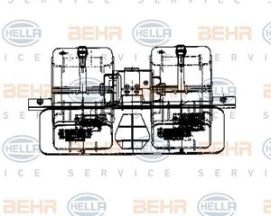 ΑΝΕΜΙΣΤΗΡΑΣ BEHR HELLA SERVICE  8EW009158571 8EW009 158-571 A0008308008 0008308008 A0008308008