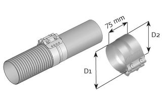 ΕΞΑΡΤΗΜΑ ΣΥΣΦΙΞΗΣ ΕΞΑΤΜΙΣΗΣ VOVLO  DAF D  99302 20871332 3123730 3290347 570076013846 8151616 99302 1079026 20871332 8151616 3290347