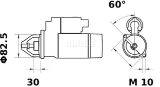 ΜΙΖΑ MS 410 OM602 MAHLE  MS127 0041512001 0041513601 A0041512001 A0041513601