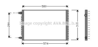 CONDESER IVECO VOLVO 540X345X19 AVA  UV5009 81570 UV5009AVA