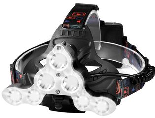 USB Rechargeable LED Headlamp Flashlight for Camping, 7 LED 1700 Lumen 4 Lighting Modes, Adjustable Headband LED Work Headlight, Waterproof Headlights Flashlight