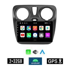 KIROSIWA 2+32GB DACIA DOKKER (μετά το 2012) Android οθόνη αυτοκίνητου 2GB με GPS WI-FI (ηχοσύστημα αφής 9" ιντσών OEM Youtube Playstore MP3 USB Radio Bluetooth Mirrorlink εργοστασιακή, 4x60W, AUX) KL-