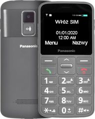 Panasonic KX-TU160EXg 2.4'' με πλήκτρο SOS, Bluetooth, Μεγάλα Γράμματα Γκρι