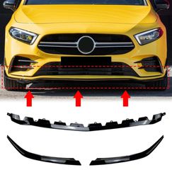 Νυχακι μπροστινού προφυλακτήρα για MERCEDES A-Class W177 V177 (04.2018-up) A35 Design Black Edition