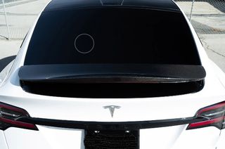 Πρόσθετο πτερύγιο καπάκι αεροτομής (SPOILER)  για Tesla Model X (2015-up) Real Carbon