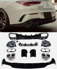Diffuser για Mercedes CLA X118 Shooting Brake C118 Coupe Sport Line (2019-up) CLA45S