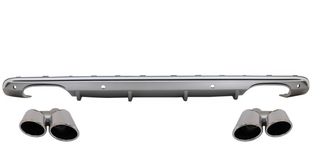 Διαχύτης με άκρες εξάτμισης κατάλληλο για προφυλακτήρα S-Line AUDI Q5 8R Facelift (2009-2016)