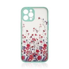 Design Case for iPhone 12 flower case light blue