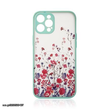 Design Case Cover for Samsung Galaxy A12 5G Flower Cover Light Blue