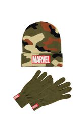 MARVEL - Logo - Beanie & Gloves Gift Set