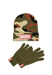 MARVEL - Logo - Beanie & Gloves Gift Set-thumb-0