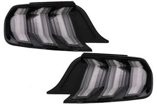 Πίσω φώτα Full LED κατάλληλα για Ford Mustang VI S550 (2015-2019) Smoke Clear με δυναμικά διαδοχικά φώτα στροφής