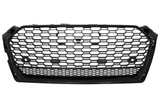 Μπροστινή μάσκα χωρίς σήμα κατάλληλη για Audi A5 F5 (2017-2019) RS Design Piano Black