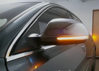 Φώτα καθρέφτη LED για Audi A3 8P A4 B8 A5 8T A6 C6 (2008-2010) Q3 8U (2011-2017) Smoke