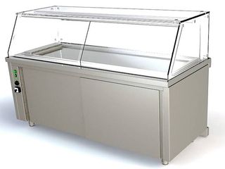 ΠΡΟΣΦΟΡΑ!!! ARTSTEEL VC-188-A Βιτρίνα θερµαινόµενη με επένδυση 188x84x130cm ΙΝΟΧ