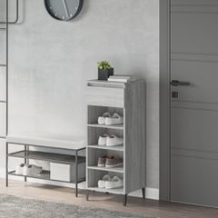 Παπουτσοθήκη Γκρι Sonoma 40x36x105 εκ. από Επεξεργασμένο Ξύλο 819786
