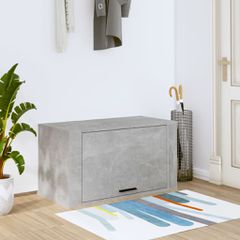Παπουτσοθήκη Επιτοίχια Γκρι Σκυρ. 70x35x38 εκ. Επεξεργ. Ξύλο 821016