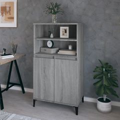 Ντουλάπι Γκρι Sonoma 60 x 36 x 110 εκ. από Επεξεργασμένο Ξύλο 821234