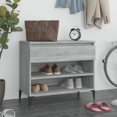 Παπουτσοθήκη Γκρι Sonoma 70x36x60 εκ. από Επεξεργασμένο Ξύλο 819770