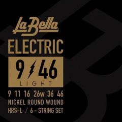 LA BELLA HRS-L, LIGHT 009-046 ΣΕΤ 6 ΧΟΡΔΕΣ ΗΛΕΚΤΡΙΚΗΣ ΚΙΘΑΡΑΣ