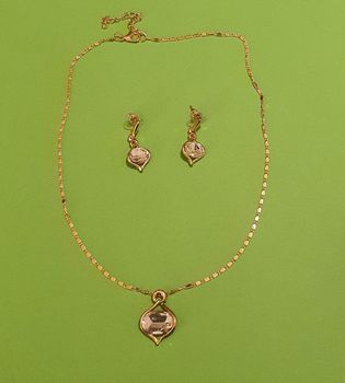 ΜΕΝΤΑΓΙΟΝ ΣΕΤ ΜΕ ΣΚΟΥΛΑΡΙΚΙΑ Faux bijou Jewelry fashion