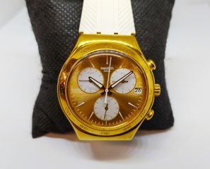 SWATCH Soukaina Chronograph White Silicone Strap ΤΙΜΗ 125 ΕΥΡΩ-thumb-1
