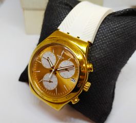 SWATCH Soukaina Chronograph White Silicone Strap ΤΙΜΗ 125 ΕΥΡΩ-thumb-2