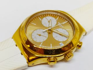 SWATCH Soukaina Chronograph White Silicone Strap ΤΙΜΗ 125 ΕΥΡΩ-thumb-9