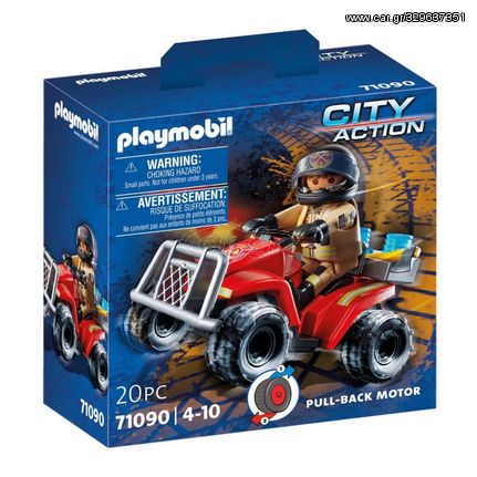 Playmobil City Action Πυροσβέστης Με Γουρούνα 4X4 (71090)