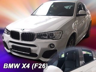 BMW X4 F26 5D 2013+ ΣΕΤ ΑΝΕΜΟΘΡΑΥΣΤΕΣ ΑΥΤΟΚΙΝΗΤΟΥ ΑΠΟ ΕΥΚΑΜΠΤΟ ΦΙΜΕ ΠΛΑΣΤΙΚΟ HEKO - 4 ΤΕΜ.