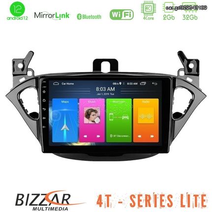 Bizzar 4T Series Opel Corsa E/Adam 4Core Android12 2+32GB Navigation Multimedia Tablet 9"