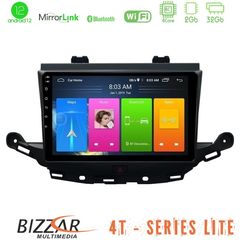 Bizzar 4T Series Opel Astra K 2015-2019 4Core Android12 2+32GB Navigation Multimedia Tablet 9"