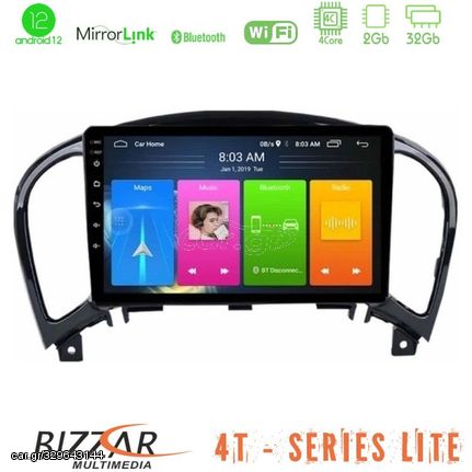 Bizzar 4T Series Nissan Juke 4Core Android12 2+32GB Navigation Multimedia Tablet 9"