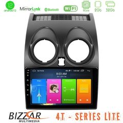 Bizzar 4T Series Nissan Qashqai J10 4Core Android12 2+32GB Navigation Multimedia Tablet 9"