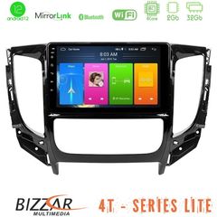 Bizzar 4T Series Mitsubishi L200 2016-> & Fiat Fullback (Auto A/C) 4Core Android12 2+32GB Navigation Multimedia Tablet 9"