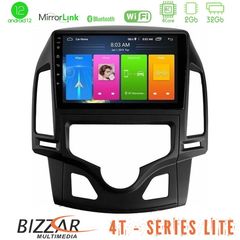 Bizzar 4T Series Hyundai i30 2007-2012 Auto A/C 4Core Android12 2+32GB Navigation Multimedia Tablet 9"