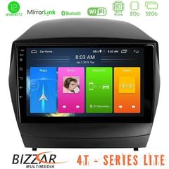 Bizzar 4T Series Hyundai IX35 Auto A/C 4Core Android12 2+32GB Navigation Multimedia Tablet 10"