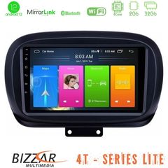 Bizzar 4T Series Fiat 500X 4Core Android12 2+32GB Navigation Multimedia Tablet 9"